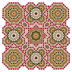 Morocco Seamless Pattern. Traditional Arabic Islamic Background. Mosque decoration element.