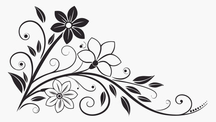 Elegant Floral Corner Design 