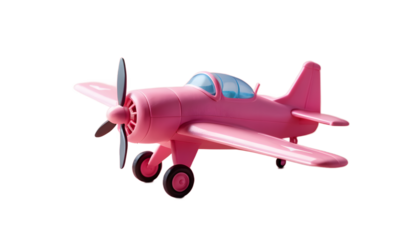Playful Pink Airplane Toy, Ready for Use