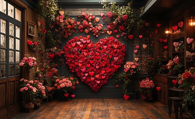 Heart-Shaped Flower Arrangement for a Romantic Gesture


