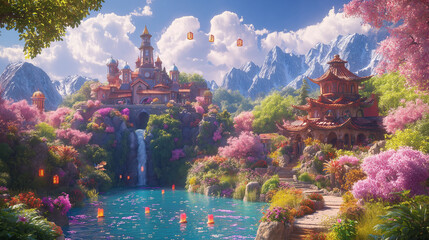 lake in the mountains