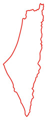 Palestine Map before 1948, Flat Style, can use for Art Illustration, News, Apps, Website, Pictogram, Banner, Poster, Cover, or Graphic Design Element. Format PNG