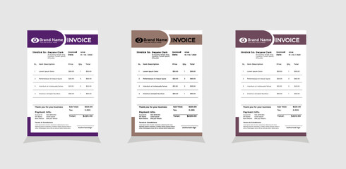 Modern Receipt Design Premium imaje