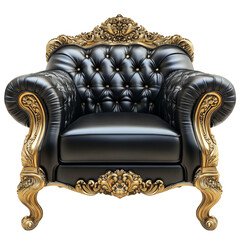 antique armchair isolated on white