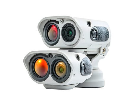 A modern, innovative camera with dual lenses, showcasing advanced features for photography enthusiasts. Perfect for capturing high-quality images in various settings.