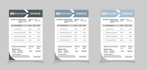 Professional Creative Modern Business Invoice Template 06