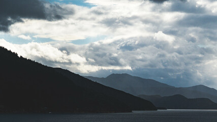 Cook strait new zealand gorgeous scenery water ocean dramatic sky fiords sounds paradise views calm