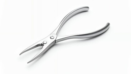 Surgical Precision Pliers: Sleek, Minimalist Design in Metallic Sheen