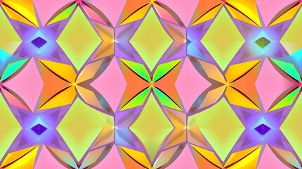 Vibrant Geometric Kaleidoscope 