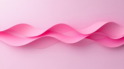 Minimalist abstract pink wave design for modern wall art and home decor inspiration