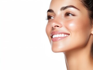 Obraz premium a woman smiling