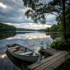 Obraz premium boats on the lake