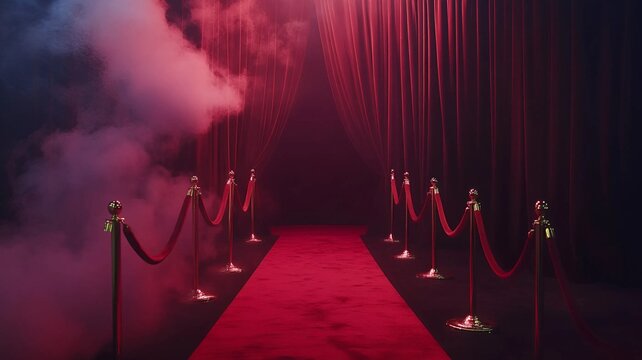 Fondo de alfombra roja de teatro o premios
