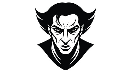 Abstract Face with One Continuous Stroke