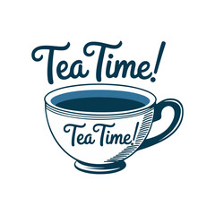 vector cup with tea   Hot drink icons Top view and side views sign.
