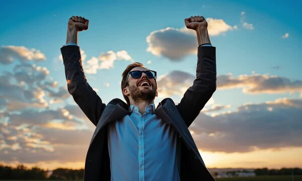 Motivational visual reflecting the courage and focus needed to achieve success.