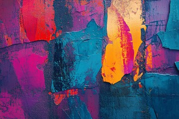Bold Geometric Abstract Art with Futuristic Aesthetic