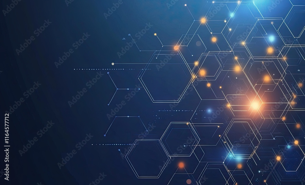 Poster the flow of cyber big data. blockchain data fields. network lines connecting streams. the concept of