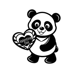 Obraz premium teddy bear with heart