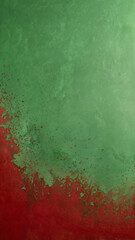 Fototapeta premium Colorful abstract art blending green and red tones.