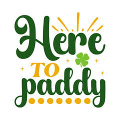Fototapeta premium St. Patrick's Day Saying SVG Design