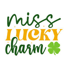 Naklejka premium St. Patrick's Day Saying SVG Design