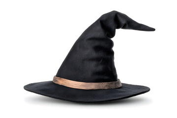 A classic witch's hat isolated on white background