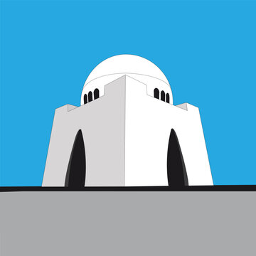 Mazar e Quiad. icon vector illustration