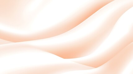 Abstract Peach and White Swirling Fabric Design