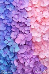 Fototapeta premium Pastel textured paper featuring soft blends of pink, lavender, and mint with floral patterns