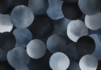 Abstract background with watercolor brush strokes in black and gray tones ai generative