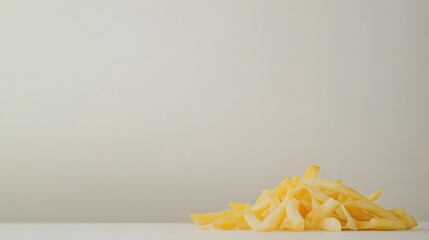 A Small Pile Of Golden French Fries