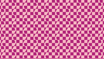 Purple and white checkered pattern in hexagon shape