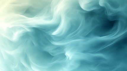 Obraz premium Abstract Teal Swirling Smoke Design Background