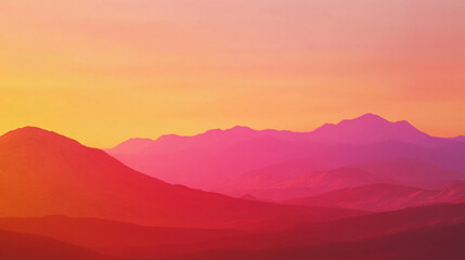 Fototapeta premium A close shot of the golden hour sky, with gradients of orange and pink blending seamlessly.