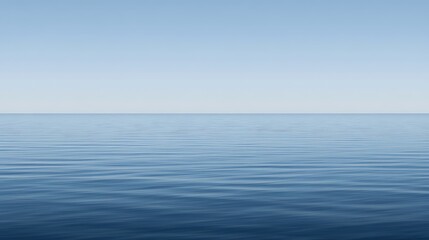 Serene Ocean Meets Tranquil Sky A Peaceful Seascape