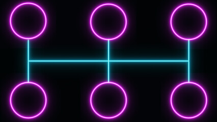 Vector infographic label or template design with circle. Work process animation. Step by step organization. Where you can place your text.