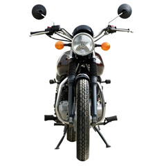 Classic Motorcycle Front View  Vintage Bike  Chrome  Headlight  Rider  Road  Travel  Trans