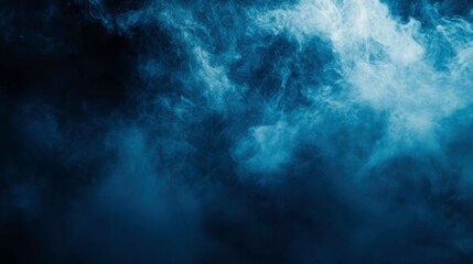 Obraz premium Blue Smoke with Soft Lighting and High Contrast Themes