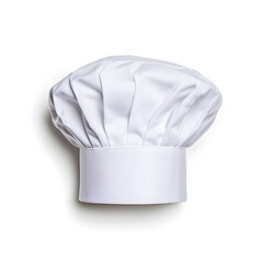 White chef's hat isolated on white background