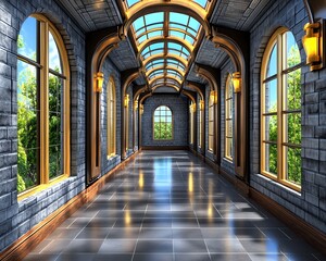 Fototapeta premium City loft-inspired sleek grays.