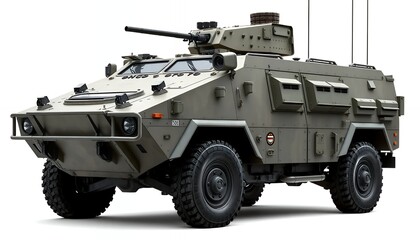 Military Armored Personnel Carrier: A Detailed Green Combat Vehicle