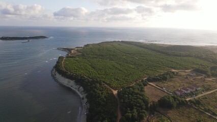 Sea ocean costline aerial drone