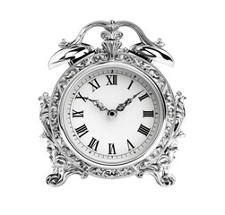 vintage clock isolated on white