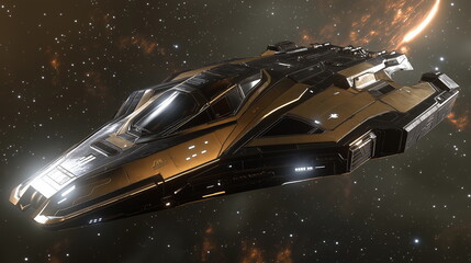 A giant ship near the center of the galaxy its hul_001