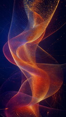 Fototapeta premium A gigantic tower of intersecting spirals rushing i_003