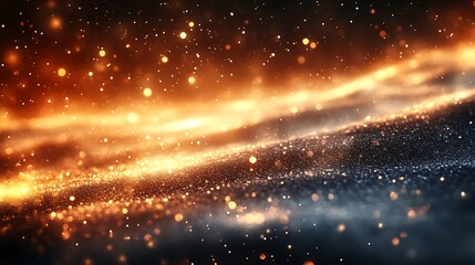 Fototapeta premium Golden Glitter Sparkles Abstract Background