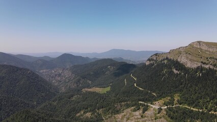 Fototapeta premium Aerial Drone Mountian Forest