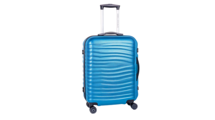 Modern Blue Suitcase With Spinner Wheels Compact And Lightweight For Easy Travel 