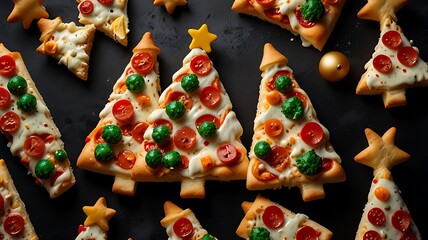 Obraz premium Christmas gift tag hanging from a lit christmas tree (4)